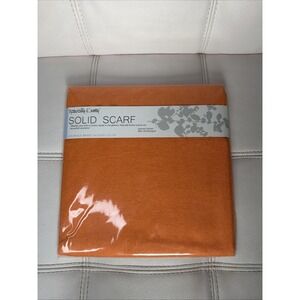 Naturally Knotty Baw Nectarine 50% Wool 50% Viscose Wrap Scarf Unisex 28x70" New